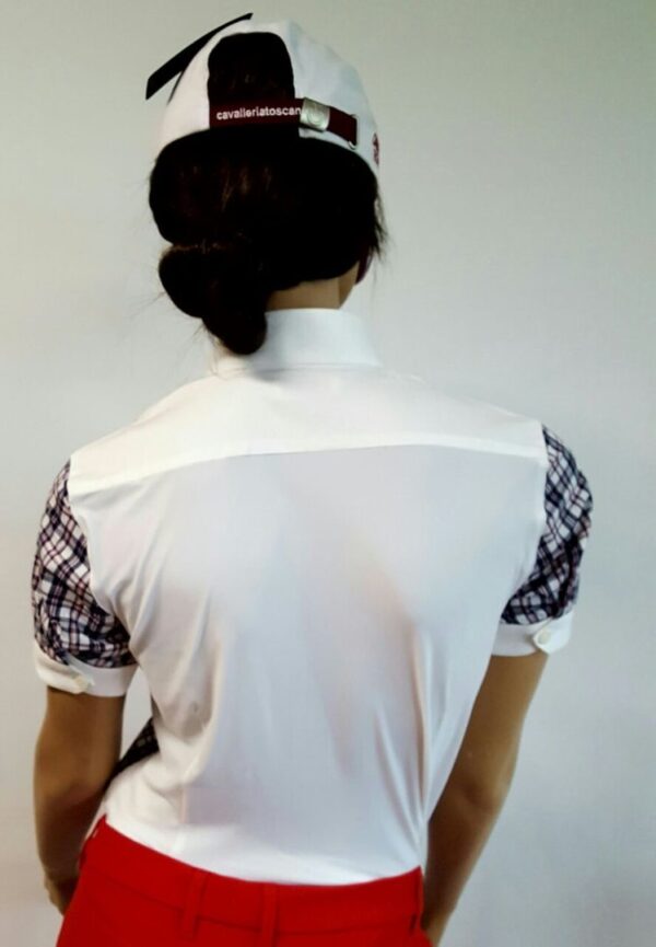 Camicia da Concorso a Quadri con Pettorina Donna Cavalleria Toscana - immagine 2