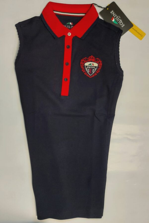 Polo smanicata donna Equiline
