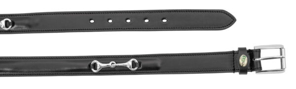 Cintura in Cuoio Monta Inglese Modello Egg Butt con Filetto