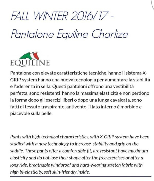 Pantalone Donna Equiline Charlize - immagine 3