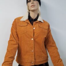 Giubbetto Wrangler Donna in Velluto con Pellicetta Interna