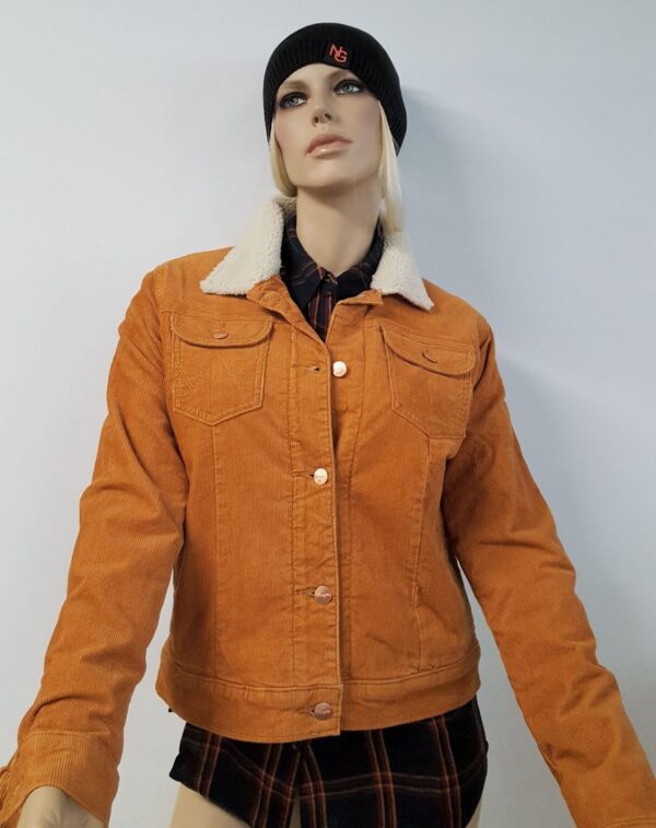 Giubbetto Wrangler Donna in Velluto con Pellicetta Interna