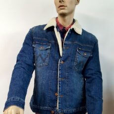 Giubbetto di Jeans Uomo Wrangler con Interno in Pellicetta