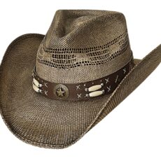 Cappello Western in paglia bangora Bullhide