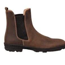 Scarponcino in pelle idrorepellente