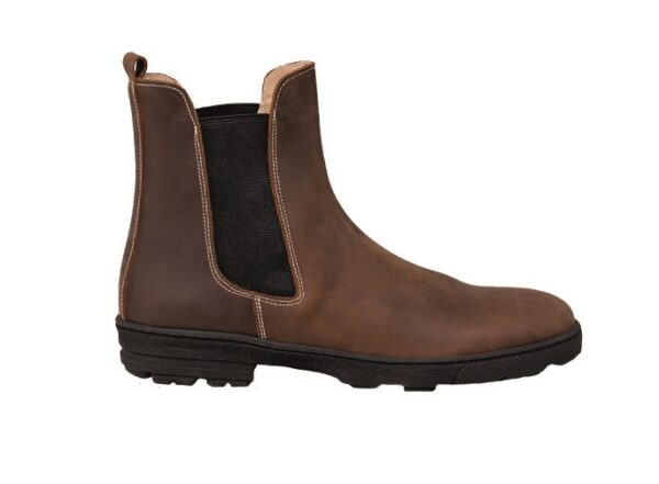 Scarponcino in pelle idrorepellente