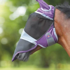 Maschera antimosche shires DELUXE con copri naso