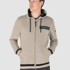 Felpa uomo full zip Equiline