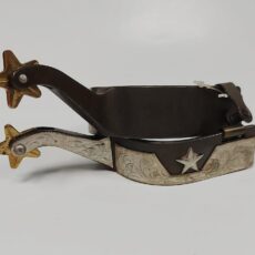 Speroni Western bruniti con inserti