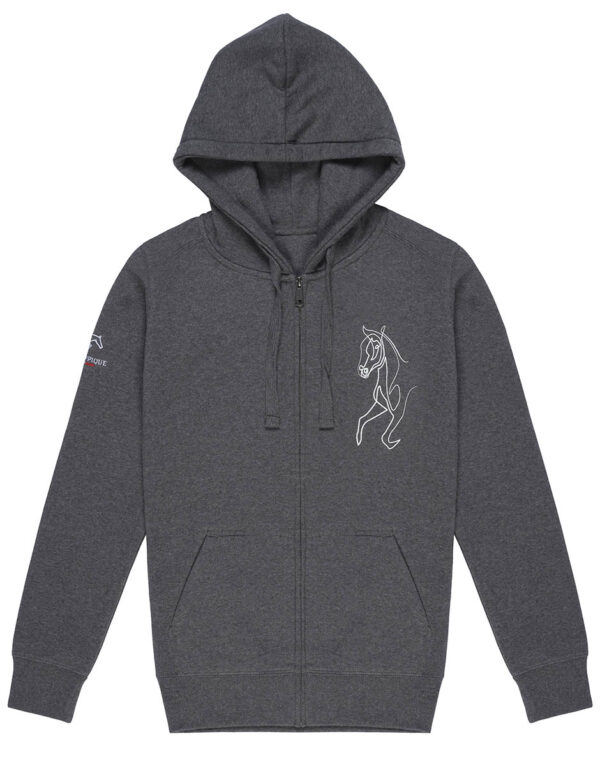 Felpa donna zip Sarm Hippique - immagine 2