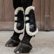 Paratendini con Velcro e Pelle di Pecora Vegana