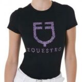 T-SHIRT DONNA EQUESTRO STAMPA FUCSIA