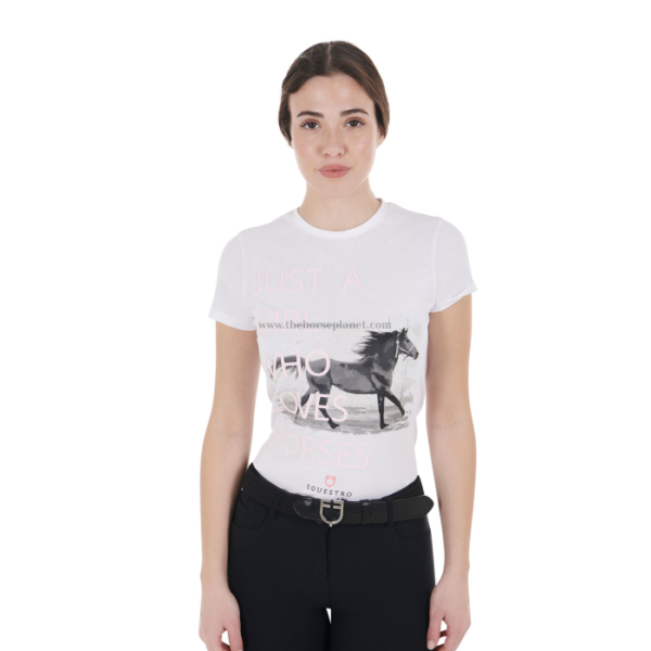 T-SHIRT DONNA EQUESTRO LOVER NEW