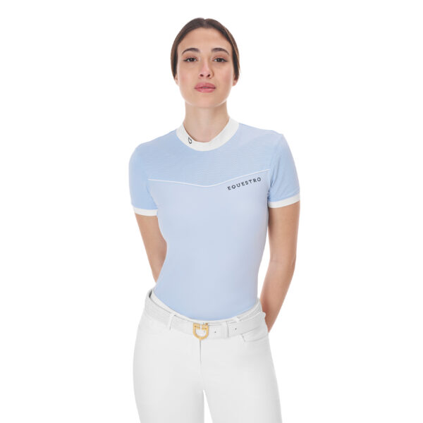 Polo donna da concorso mezza manica Equestro