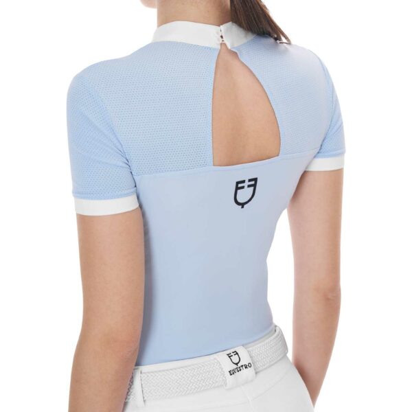 Polo donna da concorso mezza manica Equestro - immagine 2