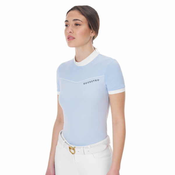 Polo donna da concorso mezza manica Equestro - immagine 3