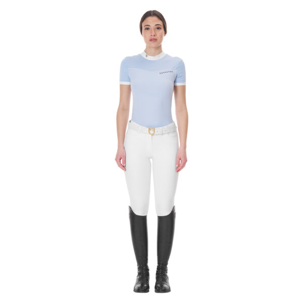 Polo donna da concorso mezza manica Equestro - immagine 5
