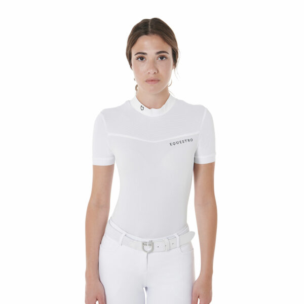Polo donna da concorso mezza manica Equestro - immagine 6