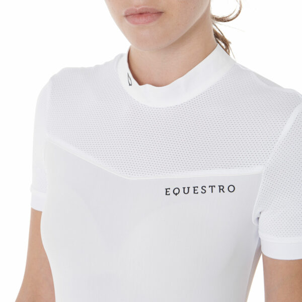 Polo donna da concorso mezza manica Equestro - immagine 8