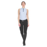 Polo donna smanicata con inserti traspiranti Equestro - immagine 4