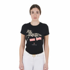 T-SHIRT DONNA CRAZY HORSE COTONE EQUESTRO