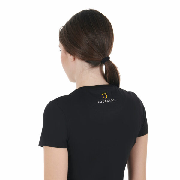 T-SHIRT DONNA CRAZY HORSE COTONE EQUESTRO - immagine 2