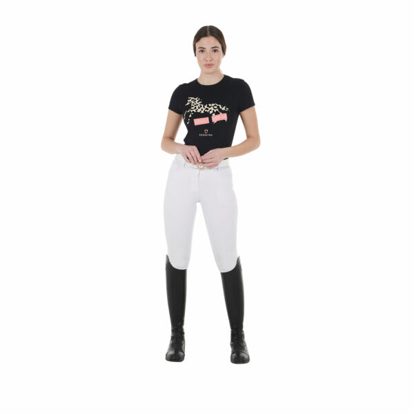 T-SHIRT DONNA CRAZY HORSE COTONE EQUESTRO - immagine 4