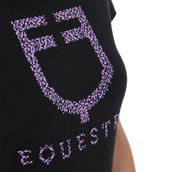 T-SHIRT DONNA EQUESTRO STAMPA FUCSIA - immagine 3