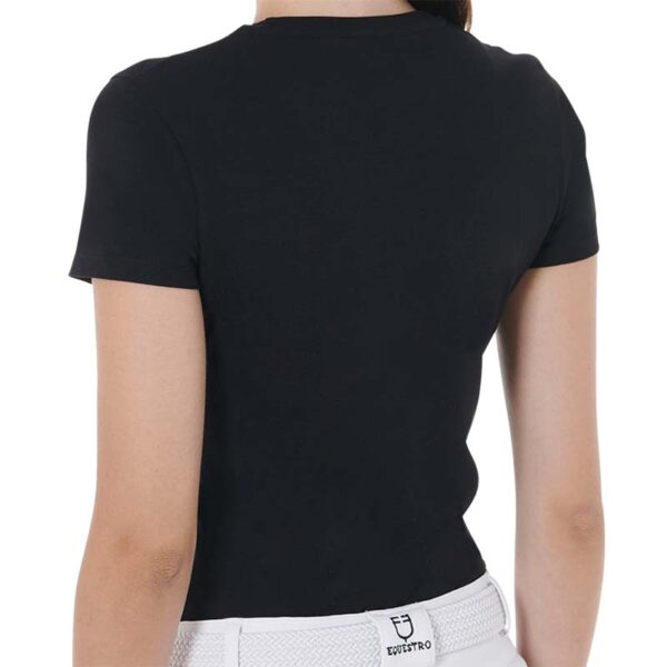 T-SHIRT DONNA EQUESTRO STAMPA FUCSIA - immagine 2